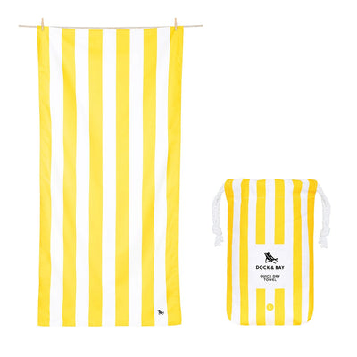 Υπερ- Απορροφητική Πετσέτα Θαλάσσης Quickdry Cabana Extra Large Boracay Yellow