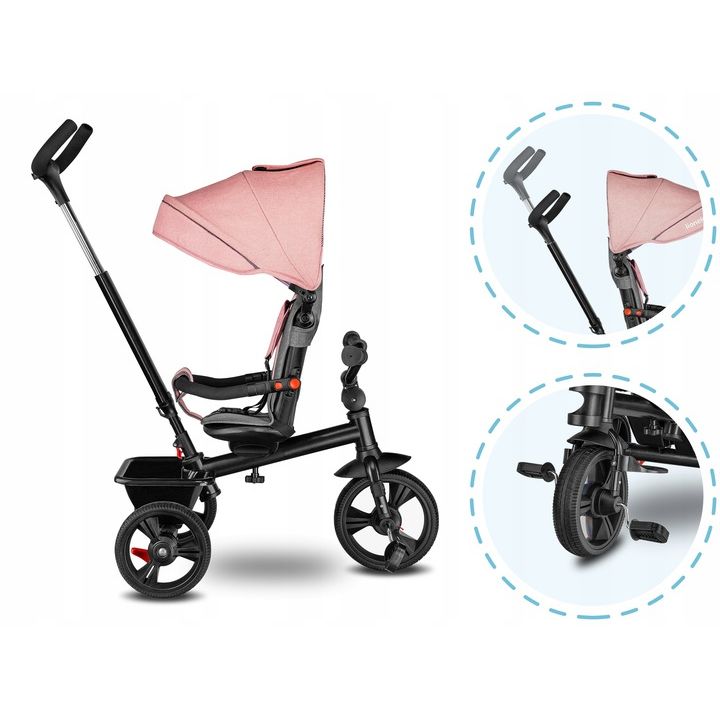 Τρίκυκλο Haari 4 Σε 1 Bubblegum Lionelo