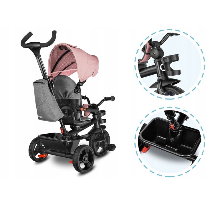 Τρίκυκλο Haari 4 Σε 1 Bubblegum Lionelo