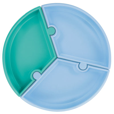 MinikOiOi Πιάτο Puzzle Bubble Mineral Blue/Aqua Green