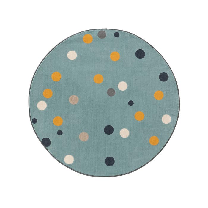 Benuta Παιδικό Χαλί Juno Multicolour/Blue 120cm Round
