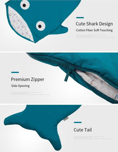 Παιδικός Υπνόσακος Comfy Shark Turquoise  1-4 Eτών