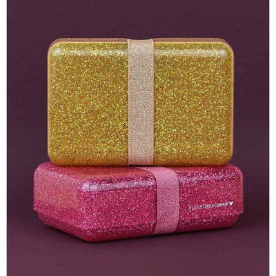 A Little Lovely Company Δοχείο Φαγητού Lunch Box Glitter Gold