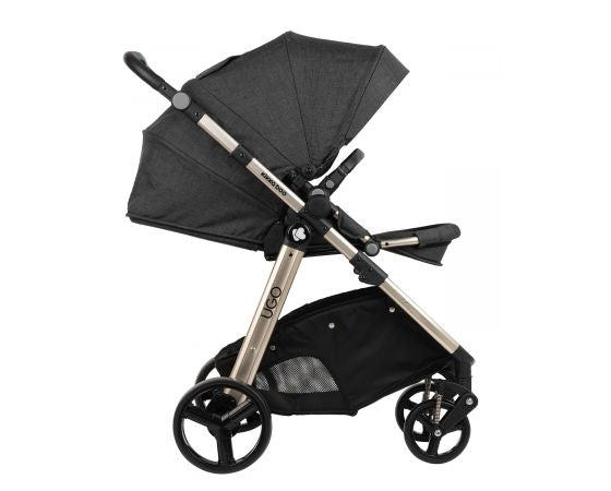 Καρότσι Ugo 3 σε 1 Black Melange