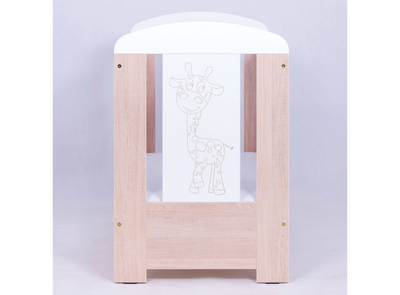 Βρεφικό Κρεβάτι Giraffe Santana Latte-Cappucino 60x120cm Drewex - 10% Έκπτωση στο Στρώμα