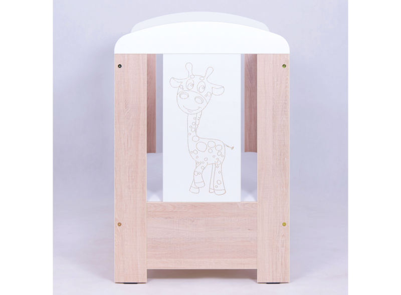Βρεφικό Κρεβάτι Giraffe Santana Latte-Cappucino 60x120cm Drewex - 10% Έκπτωση στο Στρώμα